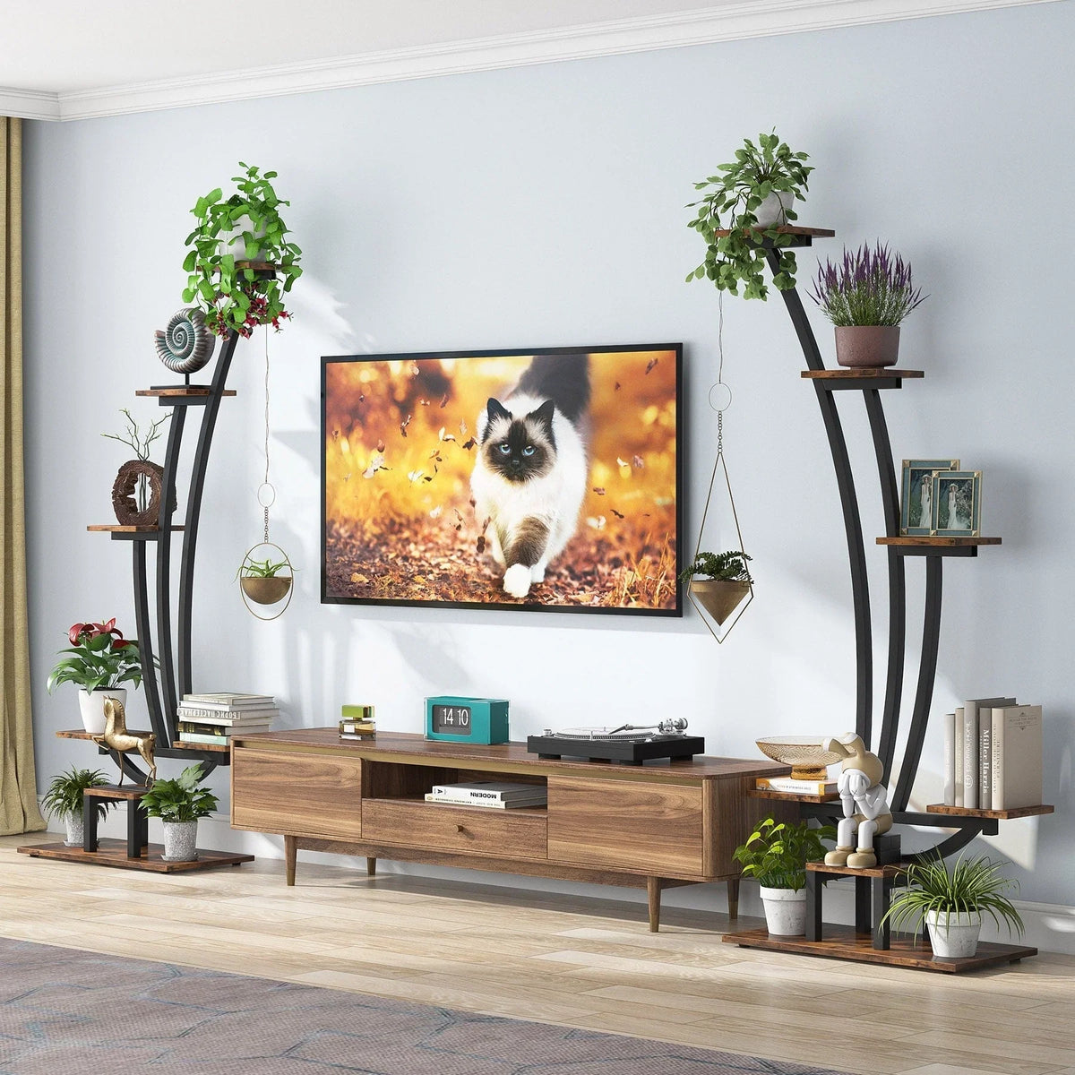 Pflanzenständer für den Innenbereich, 6-stöckiges Blumenregal für Haus und Garten – 2er-Set