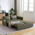 64.5 3-in-1 Schlafsofa aus Kord mit Ausziehbett