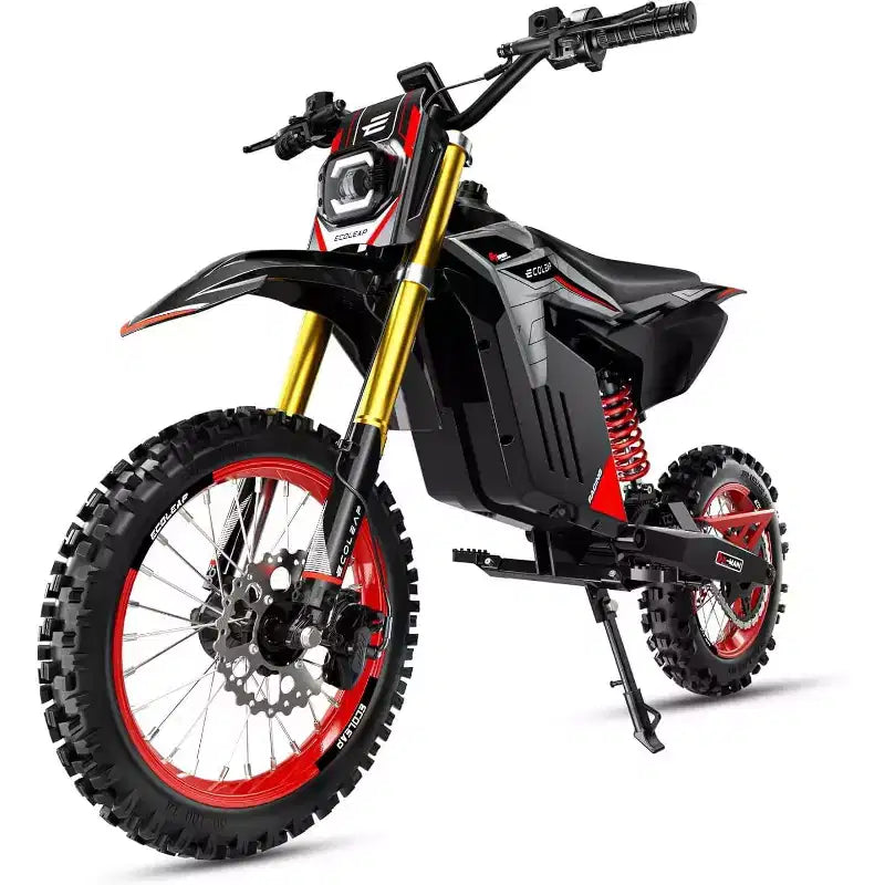 ECOLEAP 3500 W Peak Elektro-Dirtbike für Jugendliche & Erwachsene, 60 km/h Offroad E-Bike, 48 V 21 Ah Akku, bis zu 88 km Reichweite, 180 kg, 13+