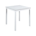 Modernes 5-teiliges Esszimmer-Set mit quadratischem Tresenhochtisch und 4 gepolsterten Stühlen