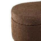 INK+IVY Bailey Taupe Bouclé Aufklappbare Aufbewahrungsbank