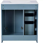 30 Zoll Einzelwaschtisch-Badschrank mit Unterschrank und 3 Schubladen – Schwarz / Blau / Grün / Indigo / Weiß