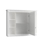 Moderner 36'' Badschrank mit Aufsatzwaschbecken und Spiegelschrank, 2 Türen und 2 Schubladen