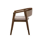 Christopher Knight Home Simon 5-teiliges Esszimmer-Set aus Kautschukholz im Mid-Century Modern Stil mit Bouclé-Stühlen