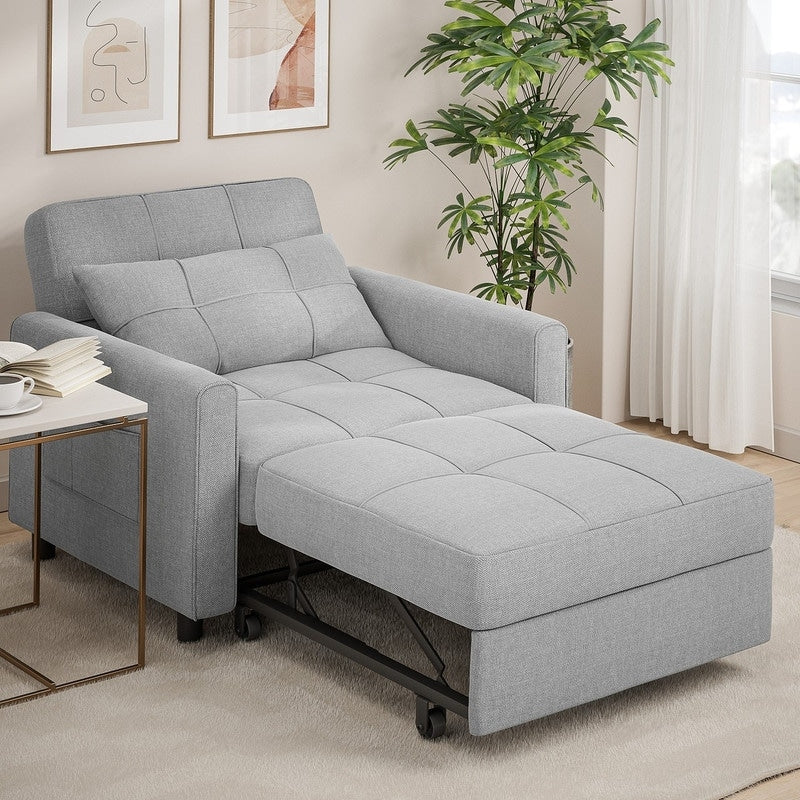 3-in-1 verstellbares Schlafsofa, ausziehbares Sesselsofa, umwandelbares Klappbett für das Wohnzimmer