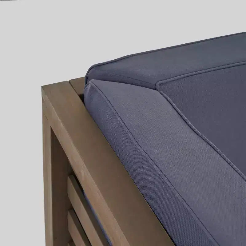 Oana 2-teiliges modulares Loveseat aus Akazienholz – Christopher Knight Home