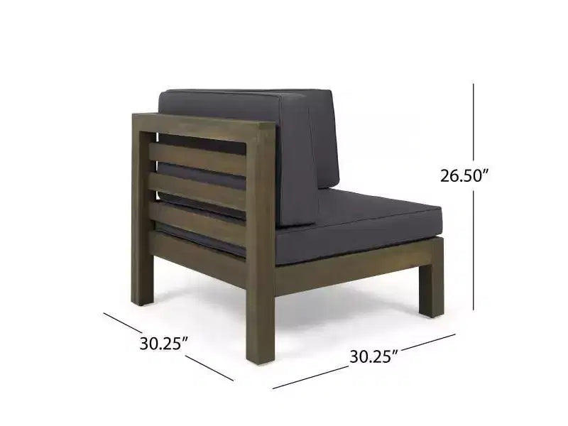 Oana 2-teiliges modulares Loveseat aus Akazienholz – Christopher Knight Home