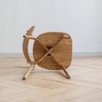 MAYEERTY 4er-Set Esszimmerstühle aus Massivholz, Naturholzstühle für Küche Esszimmer Wohnzimmer