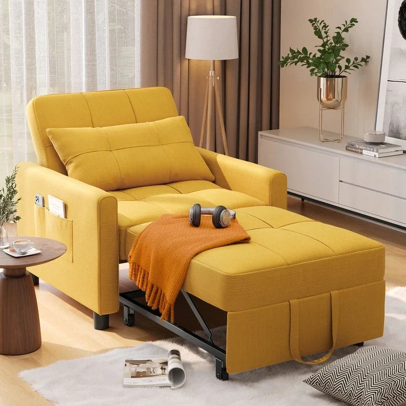 3-in-1 verstellbares Schlafsofa, ausziehbares Sesselsofa, umwandelbares Klappbett für das Wohnzimmer