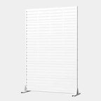 MAYEERTY 72x47 Weißer Sichtschutz, 6-teiliges Set, natürlicher, faltbarer Raumteiler für Hof und Garten