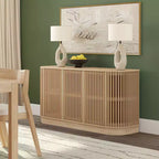 Plank+Beam Contour Massivholz-Sideboard mit 3 Türen, 150 cm TV-Lowboard für Wohnzimmer
