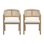 Christopher Knight Home - Esszimmerstuhl mit Rohrgeflecht (2er-Set)