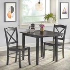 Landhaus-Essgruppe „Simple Living“ mit Klapptisch, 3-teilig