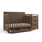 5-in-1 umbaubares Babybett und Wickeltisch mit Schublade