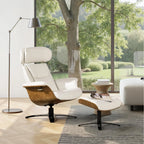 Jovan 31.5 Echtleder Relaxsessel mit Ottoman