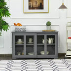 Costway Küchenschrank Sideboard Anrichte mit Schiebetür