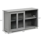 Costway Küchenschrank Sideboard Anrichte mit Schiebetür