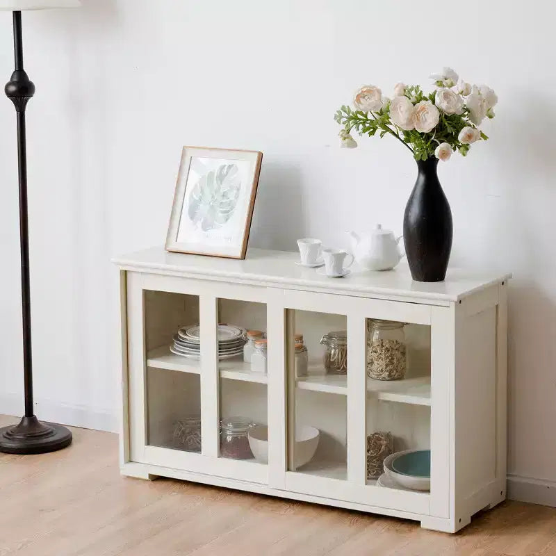 Costway Küchenschrank Sideboard Anrichte mit Schiebetür