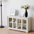 Costway Küchenschrank Sideboard Anrichte mit Schiebetür