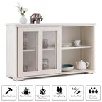 Costway Küchenschrank Sideboard Anrichte mit Schiebetür