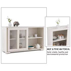 Costway Küchenschrank Sideboard Anrichte mit Schiebetür