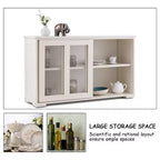 Costway Küchenschrank Sideboard Anrichte mit Schiebetür
