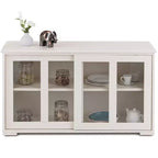 Costway Küchenschrank Sideboard Anrichte mit Schiebetür