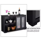 Costway Küchenschrank Sideboard Anrichte mit Schiebetür
