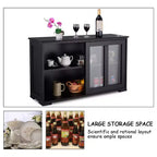 Costway Küchenschrank Sideboard Anrichte mit Schiebetür