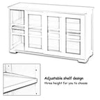 Costway Küchenschrank Sideboard Anrichte mit Schiebetür