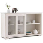 Costway Küchenschrank Sideboard Anrichte mit Schiebetür