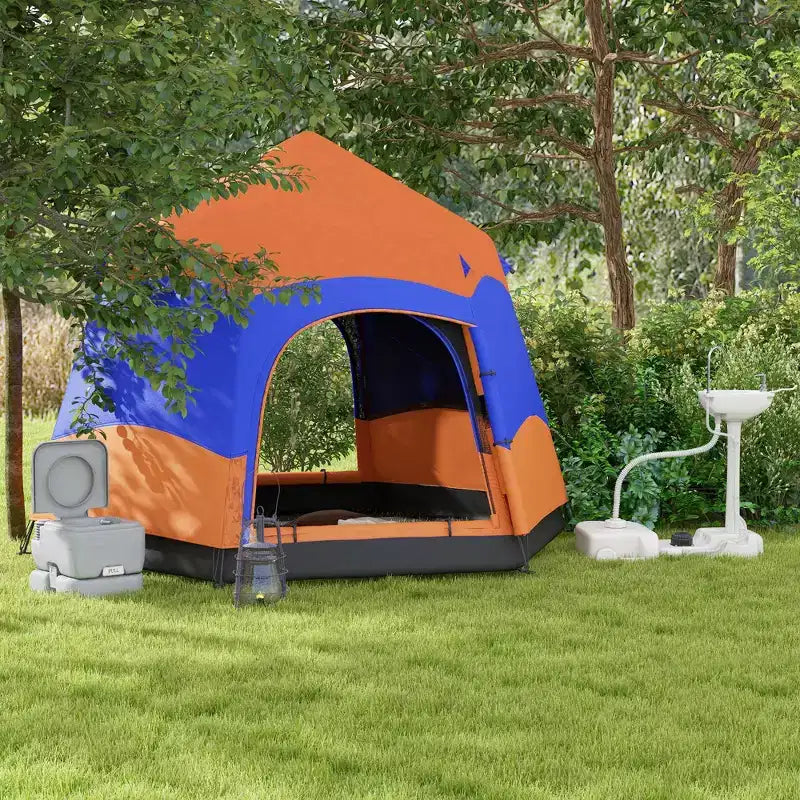 kleankin Tragbares Campingwaschbecken Handwaschstation mit 17 Liter Frischwassertank, 24 Liter Abwassertank und Seifenspender für Wohnmobile, Outdoor, und Indoor, HDPE, Weiß