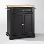 Alexandria Wood Top Portable Kitchen Island/Cart - Crosley