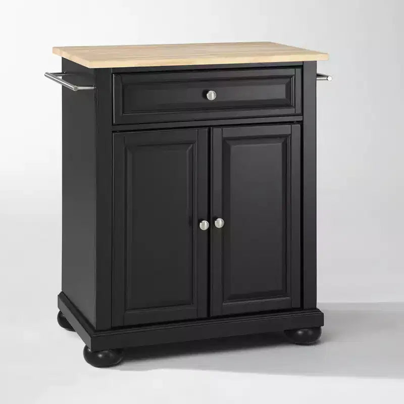 Alexandria Wood Top Portable Kitchen Island/Cart - Crosley