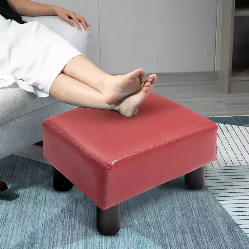HOMCOM 16-Würfel Moderner Stoff-Pouf Fußhocker Ottoman