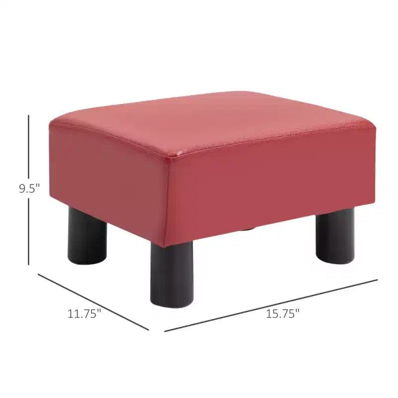 HOMCOM 16-Würfel Moderner Stoff-Pouf Fußhocker Ottoman