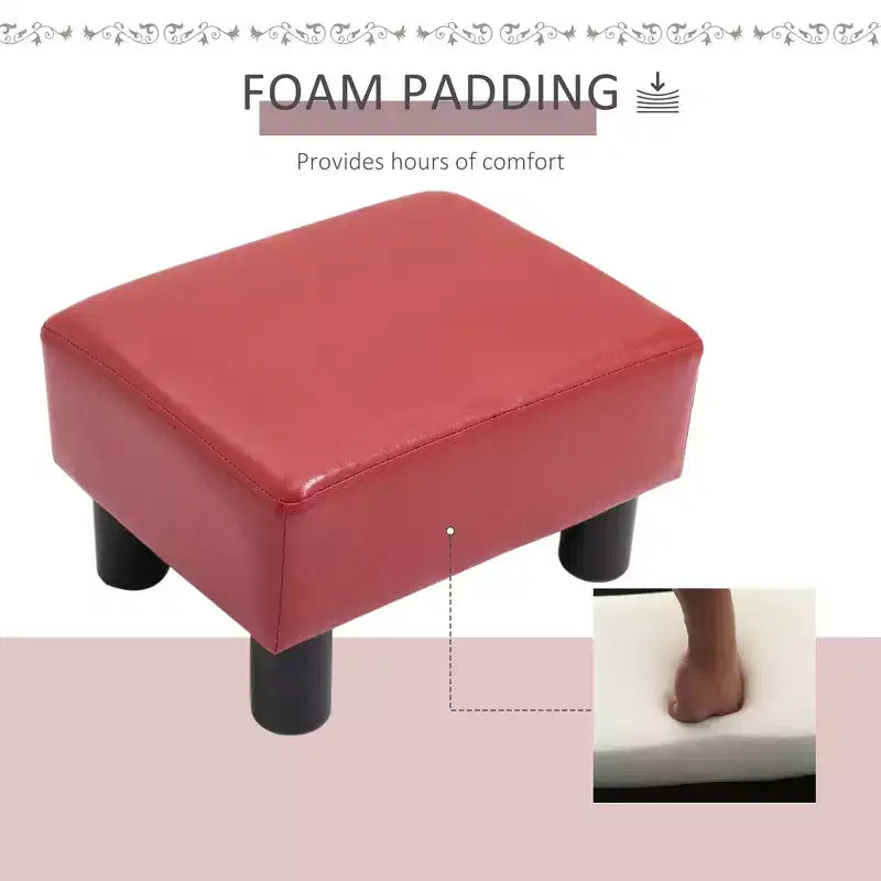 HOMCOM 16-Würfel Moderner Stoff-Pouf Fußhocker Ottoman