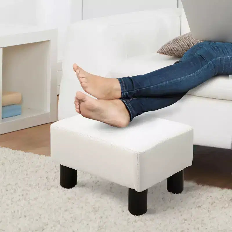 HOMCOM 16-Würfel Moderner Stoff-Pouf Fußhocker Ottoman