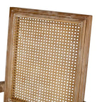 4er-Set Maria French Country Esszimmerstühle aus Holz und Rattan mit Polsterung - Christopher Knight Home