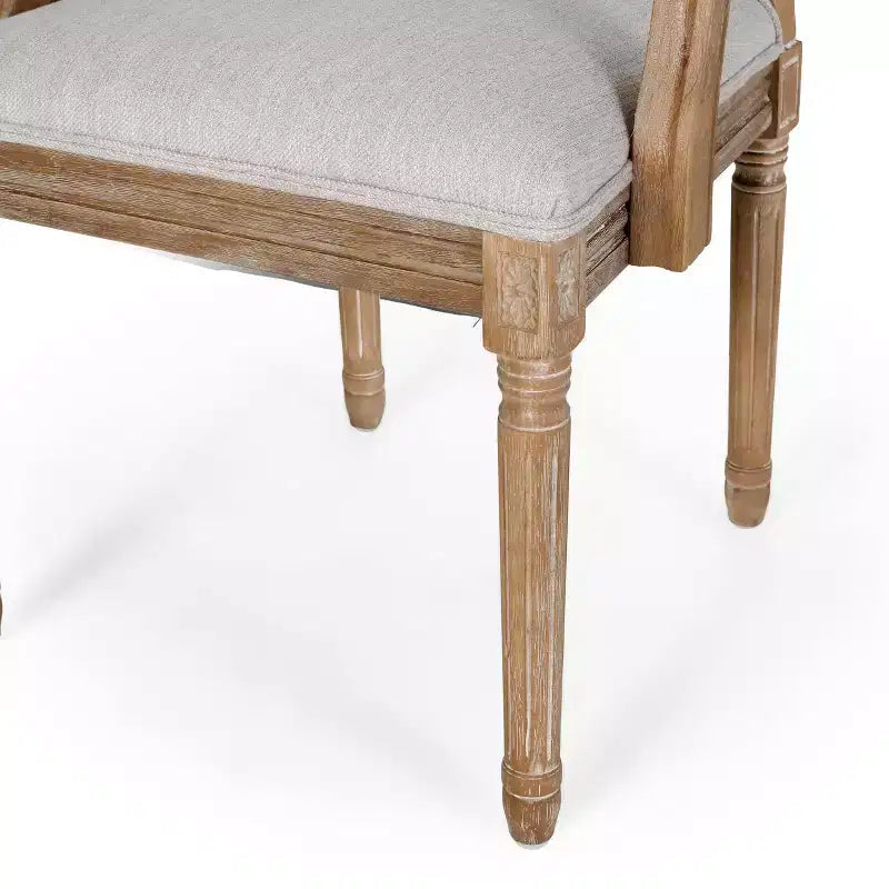 4er-Set Maria French Country Esszimmerstühle aus Holz und Rattan mit Polsterung - Christopher Knight Home