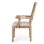 4er-Set Maria French Country Esszimmerstühle aus Holz und Rattan mit Polsterung - Christopher Knight Home