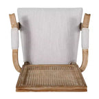 4er-Set Maria French Country Esszimmerstühle aus Holz und Rattan mit Polsterung - Christopher Knight Home