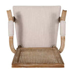 4er-Set Maria French Country Esszimmerstühle aus Holz und Rattan mit Polsterung - Christopher Knight Home