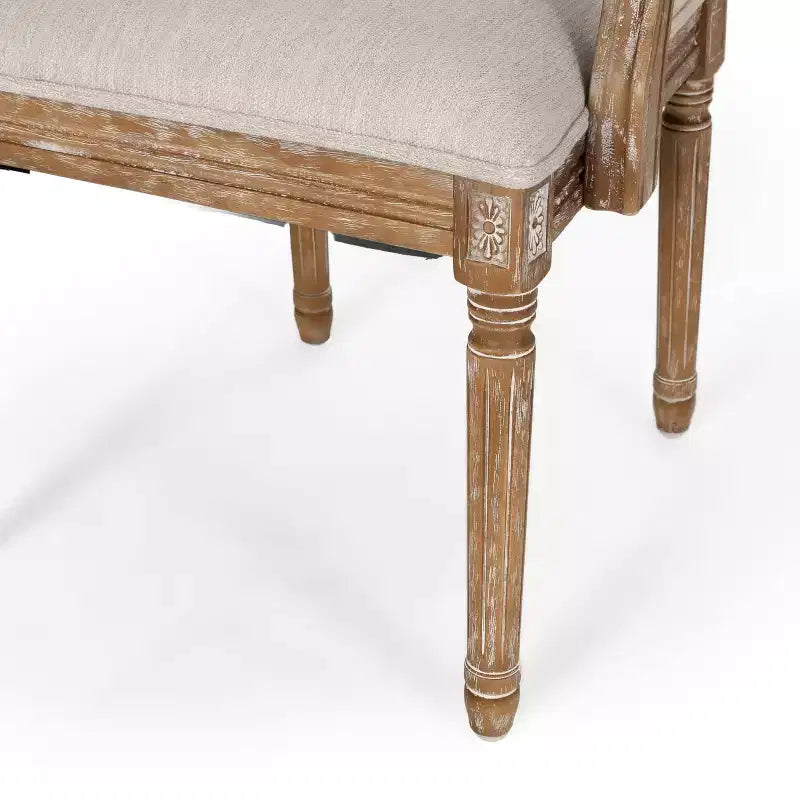 4er-Set Maria French Country Esszimmerstühle aus Holz und Rattan mit Polsterung - Christopher Knight Home