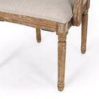 4er-Set Maria French Country Esszimmerstühle aus Holz und Rattan mit Polsterung - Christopher Knight Home