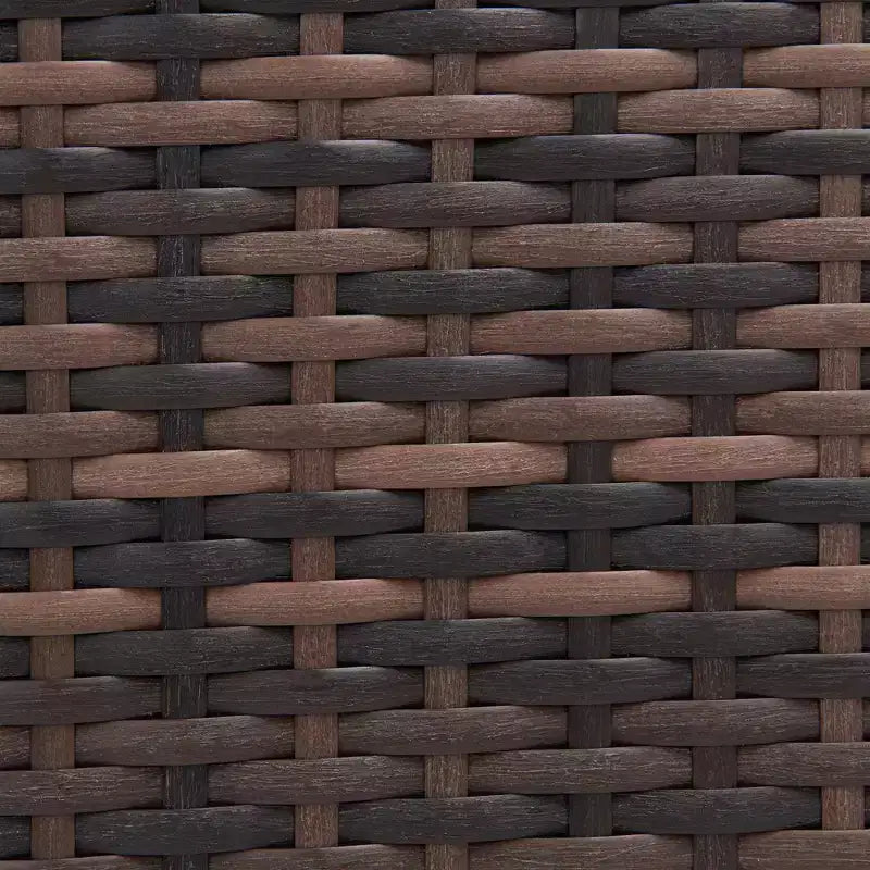 3-teilige Korbsitzgruppe für die Terrasse mit Kissen - EDYO LIVING