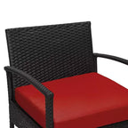 EDYO LIVING 3-teiliges Gartenmöbel-Set aus Polyrattan