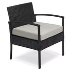 EDYO LIVING 3-teiliges Gartenmöbel-Set aus Polyrattan