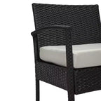 EDYO LIVING 3-teiliges Gartenmöbel-Set aus Polyrattan