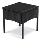 EDYO LIVING 3-teiliges Gartenmöbel-Set aus Polyrattan
